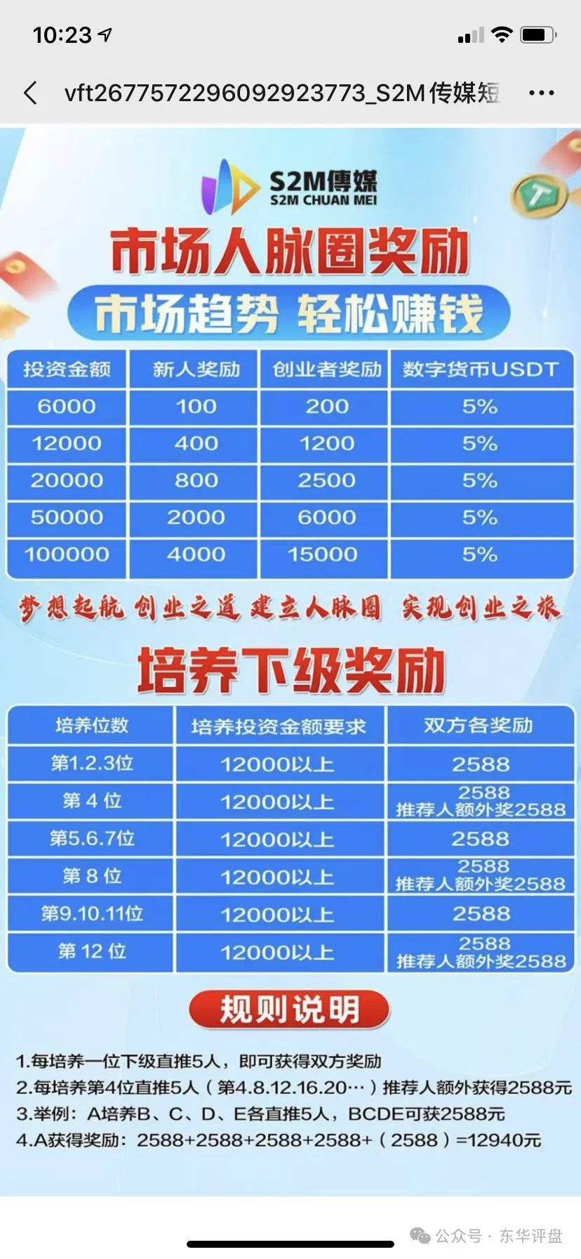 【S2M传媒】跟单类资金盘骗局，谭维开的杀猪盘，已经有2个团队被单割，即将崩盘跑路！